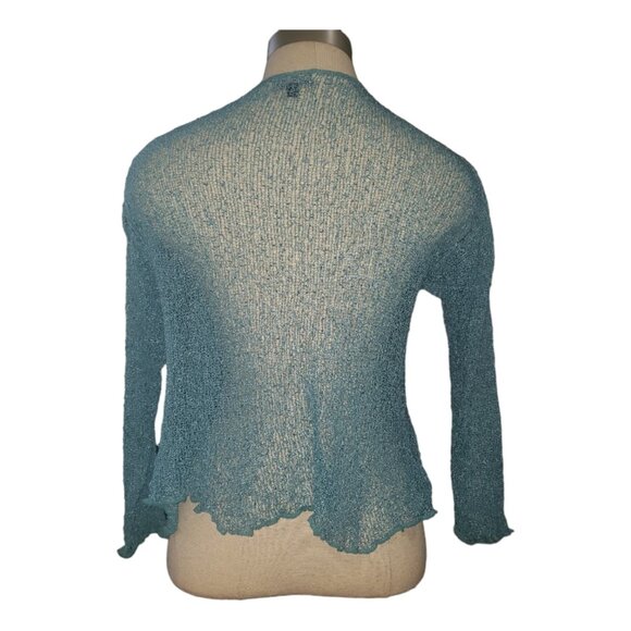 CT1608 Cahaya by Tanami Aqua Open Lightweight Shrug OS - Picture 4 of 4